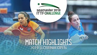 Adriana Diaz vs Irina Ciobanu  2019 ITTF Challenge Slovenia Open R32 [upl. by Daeriam]