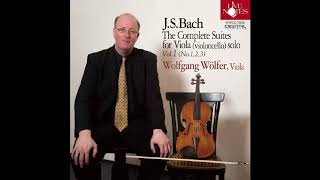 Bach Suite Nr 3 Viola Prelúde played by Wolfgang Wölfer [upl. by Htebizile]