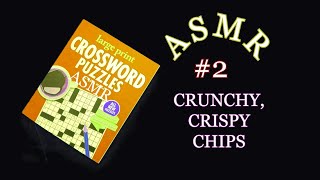 ASMR CROSSWORDS and CRUNCHY CHIPS WHISPER VIDEO  2 [upl. by Margreta]