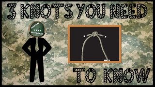 Three Knots You NEED To Know Recon Training [upl. by Eema889]