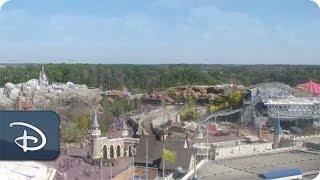 TimeLapse Seven Dwarfs Mine Train in New Fantasyland  Walt Disney World [upl. by Atimad]