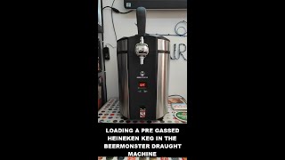 Beermonster draught machine  How to load a pre gassed Heineken keg  affligem blanche review later [upl. by Yand]