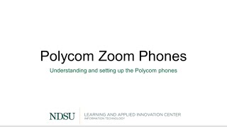 Setting up Polycom Zoom Phones [upl. by Enaj]