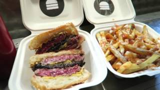 BLEECKER STREET BURGER  Bleeker Black  Best in London  Street Food [upl. by Harolda814]