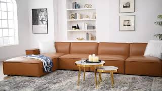 Restore Vegan Leather Sectional Sofa Collection [upl. by Corbett]