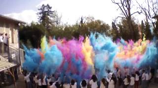 COLLEGE LESTONNAC FETE HOLI 2016 [upl. by Fotzsyzrk]