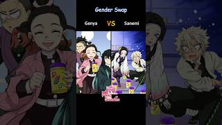 GENDER SWAP♀️🔁♂️ Genya VS Sanemi  KimetsuNoYaiba 性別交換 DemonSlayer [upl. by Highams862]