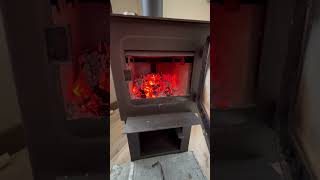 Deco Nano Drolet wood stove drolet deconanodrolet woodstove offgrid firewood cabin woodheat [upl. by Onaivlis705]