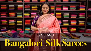 Bangalori Silk Sarees  Prashanti  27 Feb 2023 [upl. by Hungarian]