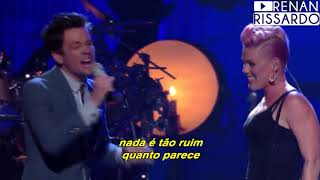 Pnk amp Nate Ruess  Just Give Me A Reason Tradução [upl. by Sweyn]