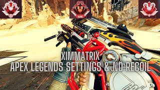 XIM Matrix Apex Legends Settings and No Recoil in 2024 [upl. by Yenffad]