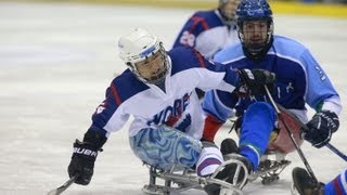 Highlights Korea v Italy  2013 IPC Ice Sledge Hockey World Championships APool Goyang [upl. by Artenahs]