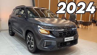 2024 NEW KIA SELTOS X LINE MATTE BLACK TOP MODEL ❤️ KIA SELTOS X LINE 2024TOP MODEL UPDATED [upl. by Analrahc]