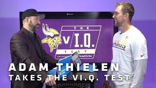 vIQ Test Minnesota Vikings WR Adam Thielen [upl. by Enoved]