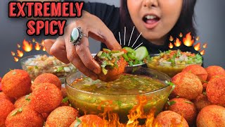 SPICY PANIPURI CHALLENGE  PANIPURI EATING CHALLENGE  INDIAN STREET FOOD  EATING VERY SPICY FOOD [upl. by Pascasia]