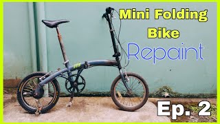 MINI FOLDING BIKE Repaint PART 2 [upl. by Ienttirb]