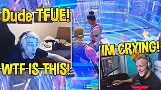 TFUE CRIES OF LAUGHTER getting xQc his FIRST WIN  Fortnite Moments [upl. by Melita]