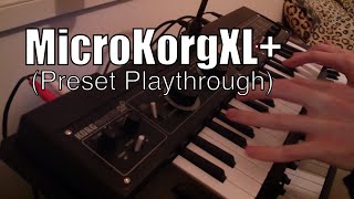 Microkorg XL plus Vocoder Preset playthrough [upl. by Ecyt]