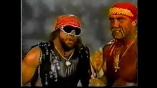 Mega Powers Promo on Twin Towers 11151988 [upl. by Anomer286]