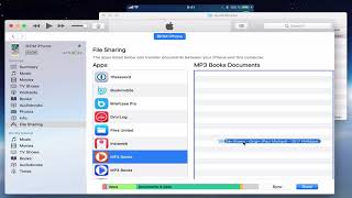 MP3 Audiobook Player  How to add a book via iTunes [upl. by Spiro127]