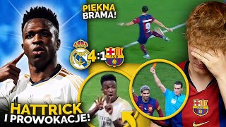 Vinicius PROWOKOWAŁ I ZNISZCZYŁ FC Barcelonę 41 CZERWONA Araujo Cudny GOL Lewandowskiego [upl. by Denni971]