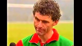 GLENS CUP FINAL HERO JIMMY CLEARY SPEAKS AFTER GLENTORAN V GLENAVON 1988 IRISH CUP FINAL [upl. by Mott]