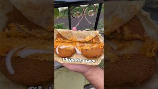 Aloo Patty 🌯 wrap chipotle mayo foodreview foodshorts [upl. by Rue]