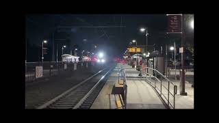 Late Nite Caltrain EMU testing in Mountain View [upl. by Solim]