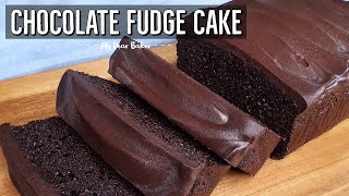 CHOCOLATE FUDGE CAKE Recipe  Moist Chocolate Cake [upl. by Akinoj]