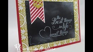 Chalkboard Technique with Stampin Up [upl. by Julius901]