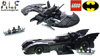 LEGO Batman 1989 Batmobile  Batwing  LEGO Speed Build Review [upl. by Assirod]