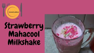 Strawberry Mahacool Milkshake  Milkshake shorts milkshake [upl. by Amri]