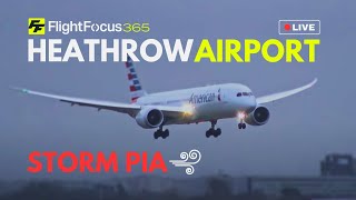 Live London Heathrow Airport  STORM PIA [upl. by Johnette863]