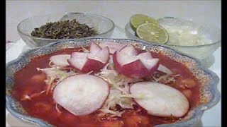 POZOLE ROJO para 25 30 personas DE CERDO [upl. by Ibloc]