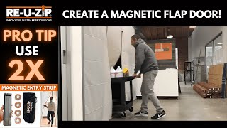 Create a Magnetic Flap Door with REUZIP™ Magnetic Entry Strips  Patented Hook amp Loop System [upl. by Leeland]