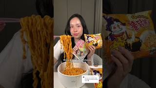 Buldak Cream Carbonara  Quattro Cheese Spicy Noodles food samyang [upl. by Vyse719]