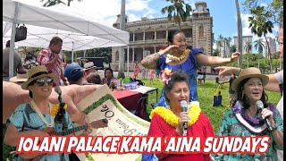 Iolani Palace Kamaaina Sunday with Raiatea Helm Paula Akana Leilani Kahoano  Virtual Hawaii Tour [upl. by Lednic442]