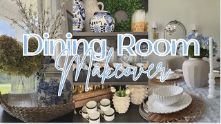 DINING ROOM MAKEOVER  BUDGET FRIENDLY IDEA  SUMMER DECORATE WITH ME [upl. by Ayotel]