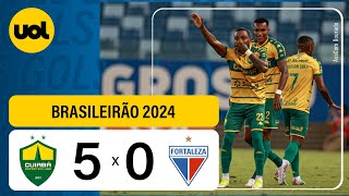 Cuiabá 5 X 0 Fortaleza Campeonato Brasileiro 2024 Veja os Gols [upl. by Schluter881]