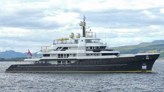 Super yacht SCOUT arrives in Greenock Scotland [upl. by Mathe]