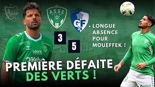 ASSE 35 Grenoble Première défaite des Verts Des nouvelles peu rassurantes pour Moueffek [upl. by Haik]