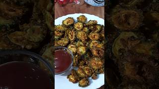 Crispy Pakora Recipe shorts recipe karela [upl. by Dronel313]