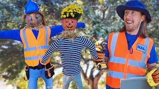 Handyman Hal builds Scarecrows  How to build a Scarecrow [upl. by Letniuq233]