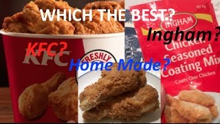 Home Made Vs Coating Seasoning Mix Fried Chicken KFC [upl. by Thaddeus]