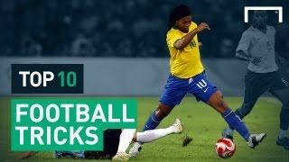 Top 10 Football Tricks [upl. by Rockafellow559]