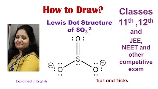 How to Draw Lewis Structure Of SO32 [upl. by Egiedan]