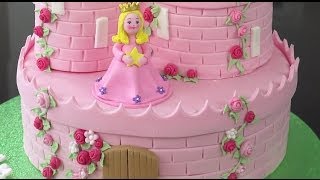 How To Make A Princess Castle Cake  Part 2 [upl. by Wake440]