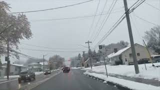 First Snow Drive Moncton NBCanada [upl. by Chicky587]