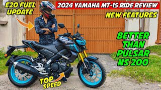 2024 Yamaha MT15 Ride Review Top Speed  Worth Buy Over Pulsar NS200 [upl. by Hsaniva]