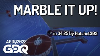 Marble It Up by Hatchet302 in 3425  AGDQ 2022 Online [upl. by Barnaby106]